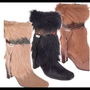 Bare paw heel fur boots 👢